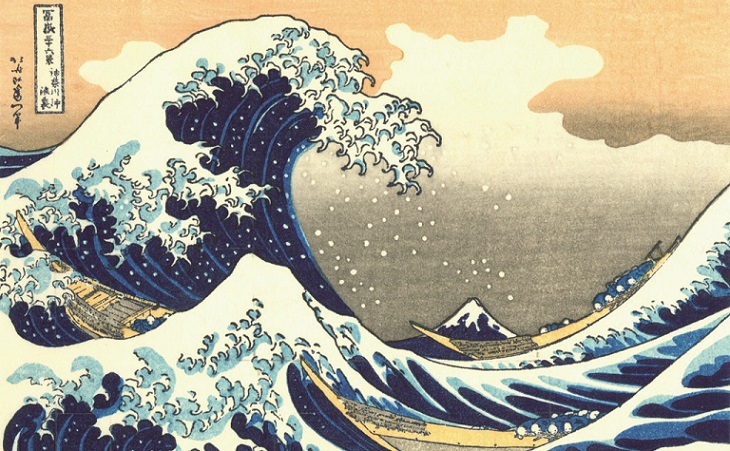 Woodblock Print by Hokusai